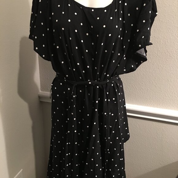 The Loft 1X Polka Dot Dress - So gorgeous Fits Up to 50 Bust NW Car1 box - Picture 2 of 3